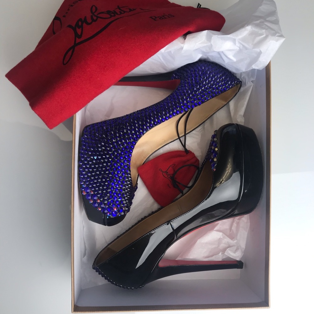 ❌SOLD❌CHRISTIAN LOUBOUTIN Swarovski custom Bianca - Picture 7 of 8